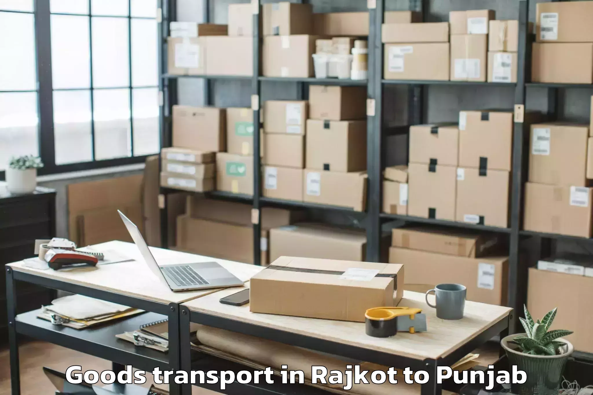 Hassle-Free Rajkot to Garhshankar Goods Transport